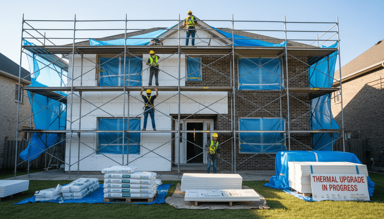 Façade en pierre et toiture isolée lors d'une rénovation complète